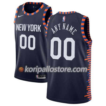 New York Knicks Custom 2018-19 Nike City Edition Navy Miesten Pelipaidat Swingman 